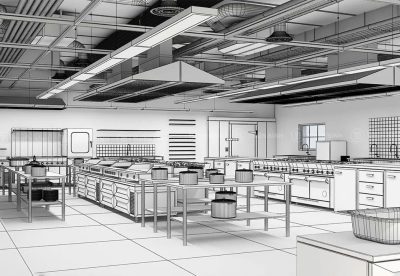 Thiết kế bếp nhà hàng